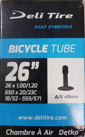 Săm Deli 26x1.00/2.00 (650x23C) A/V 48mm