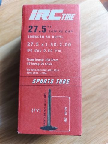 Săm IRC 27.5 x1.50-2.00 FV 40mm