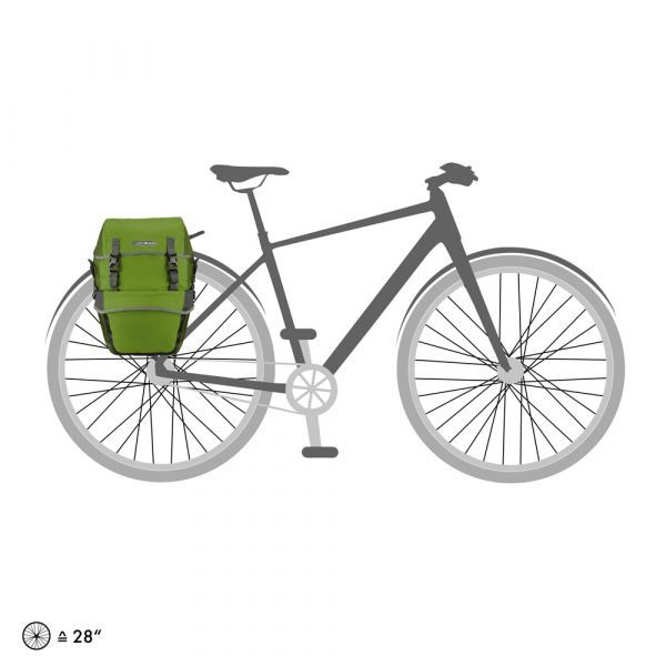  Túi treo baga sau Ortlieb F2701/ Bike - Packer Plus/ Lime - moss Green/ Pair 
