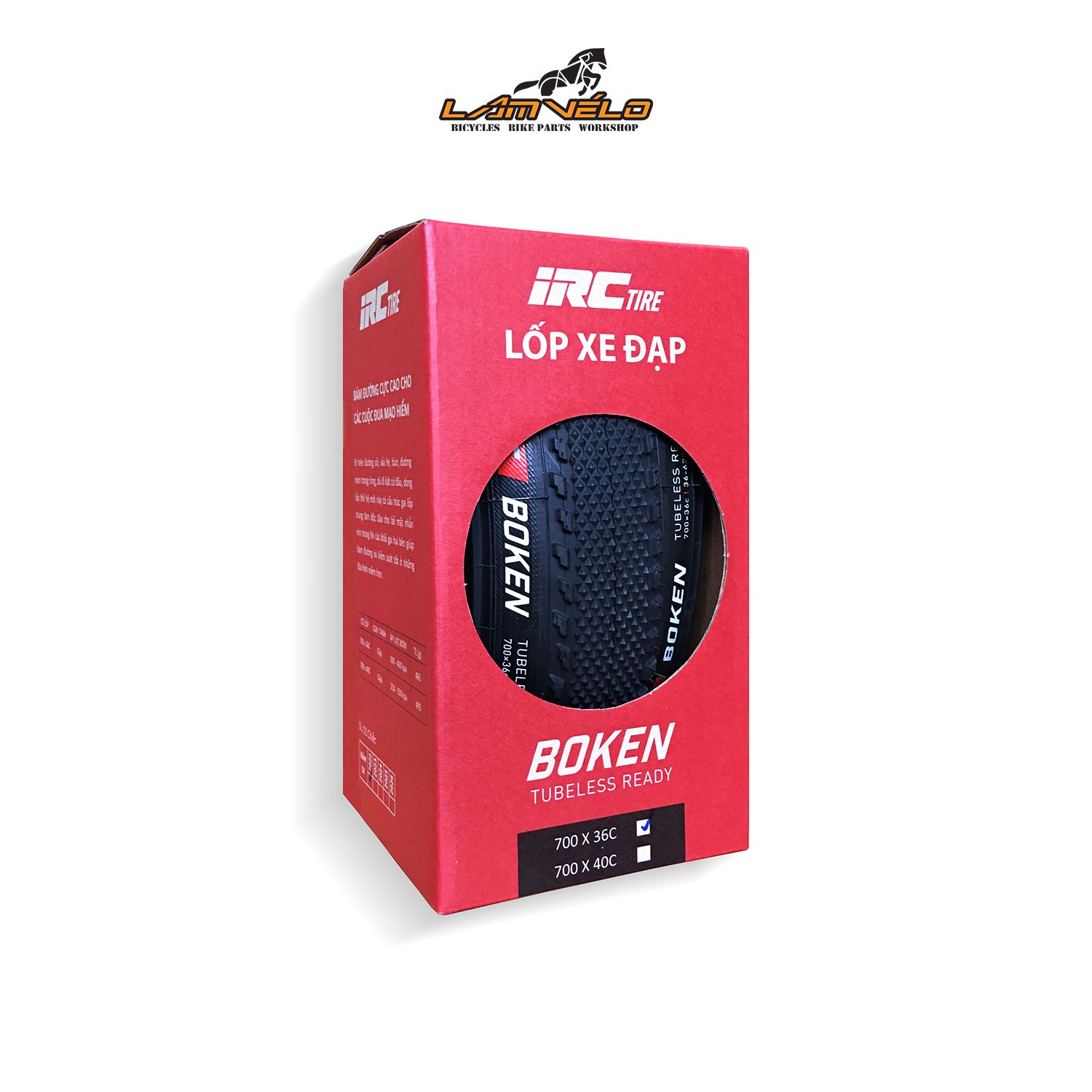  Lốp IRC Boken Kevlar 700x36C 