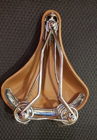Yên xe đạp da lò xo Springs Leather Bike Saddle