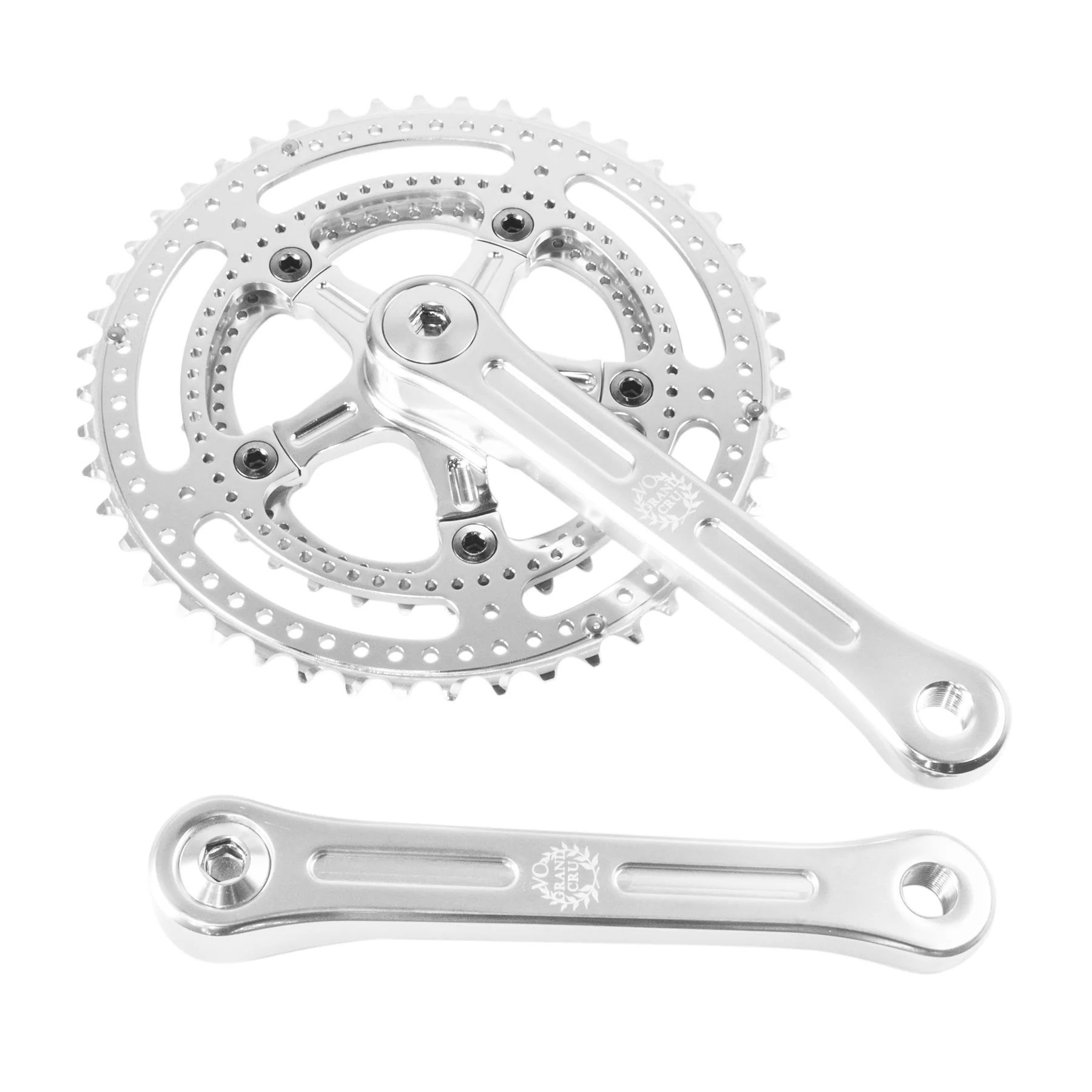  Grand Cru Drillium 110 Fluted Double Crankset-165mm 