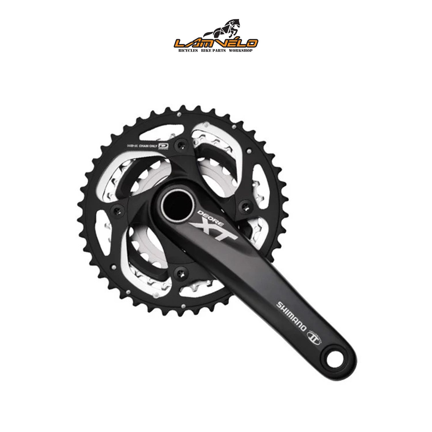  Đùi đĩa SHIMANO Deore XT FC-T780/42-32-24/Đen | SHIMANO Deore XT FC-T780 Crankset/42-32-24/Black 