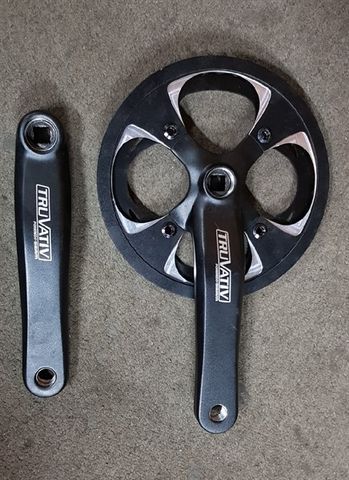 Giò đĩa Truvativ/1s/38T hoặc 42T/Đen | Truvativ Crankset/1s/38T or 42T/Black
