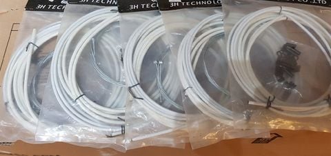 Bộ dây phanh, dây đề màu trắng