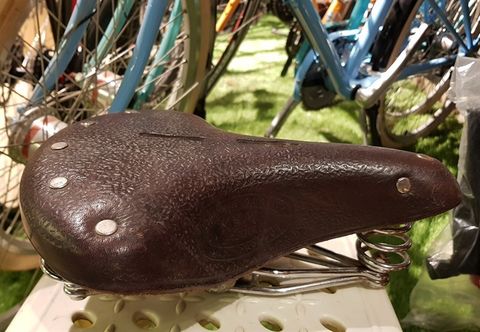 Yên da Nhật 3 lò xo Japan Leather Triple Springs Saddle