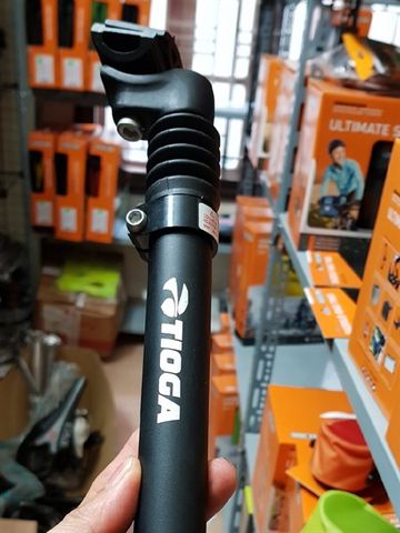 Cọc yên nhún Tioga/27.2/300mm/Đen | Tioga Shock Absorber Seatpost/27.2/300mm/Black