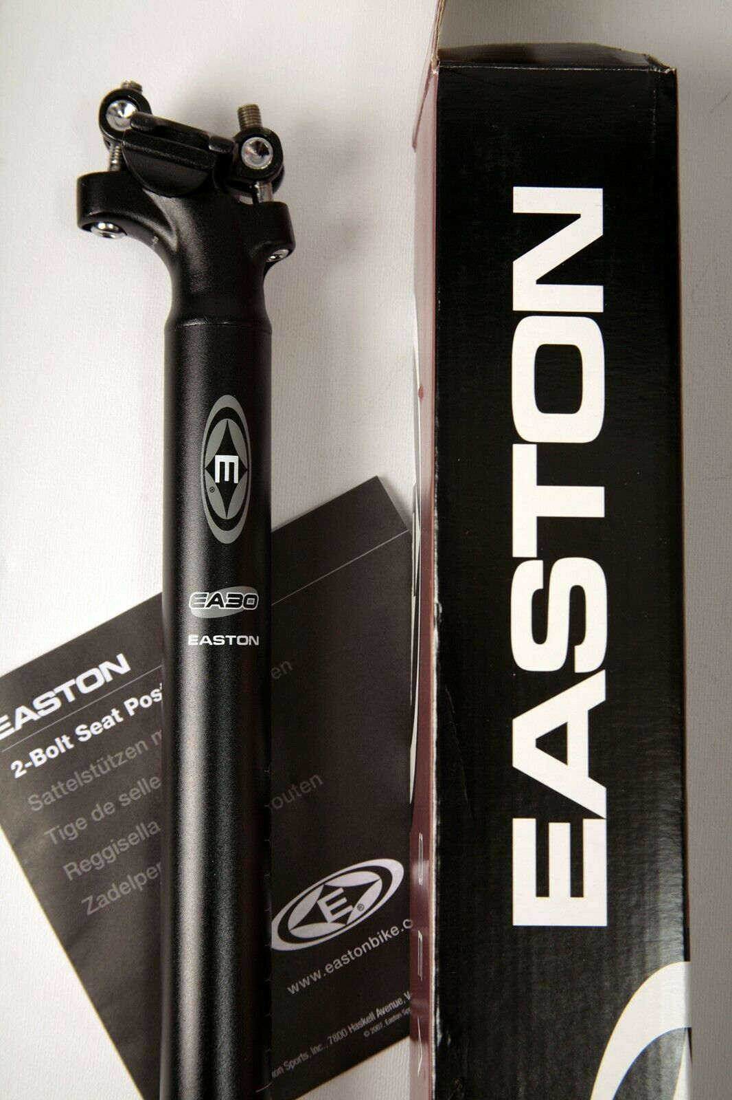  Cọc yên nhôm Easton EA30/27.2/350mm/Đen | Easton EA30 Aluminum Seatpost/27.2/350mm/Black 