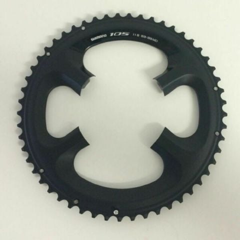 Đĩa SHIMANO 105 5800-L/53T/110mm/11-Speed/Đen | SHIMANO 105 5800-L Chainrings/53T/110mm/11-Speed/Black
