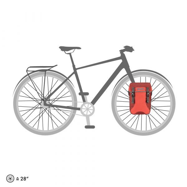  Túi treo baga OrtliebF4902/ Sport-Packer Plus/ Signal Red - Dark chili 