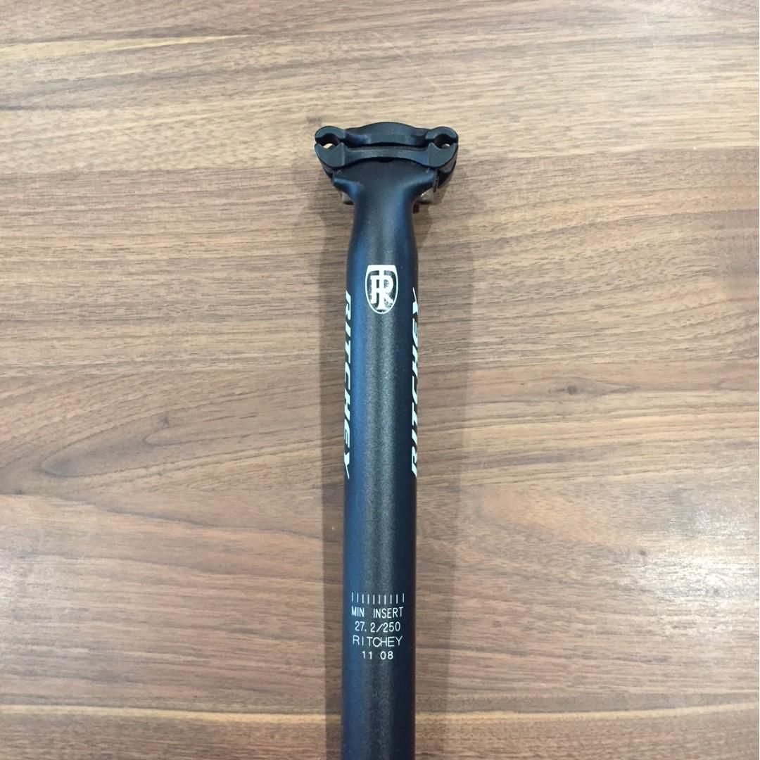  Cọc yên nhôm Ritchey/27.2/250mm/Đen | Ritchey Aluminum Seatpost/27.2/250mm/Black 