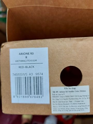 Yên Fizik Arione R3 Red Black