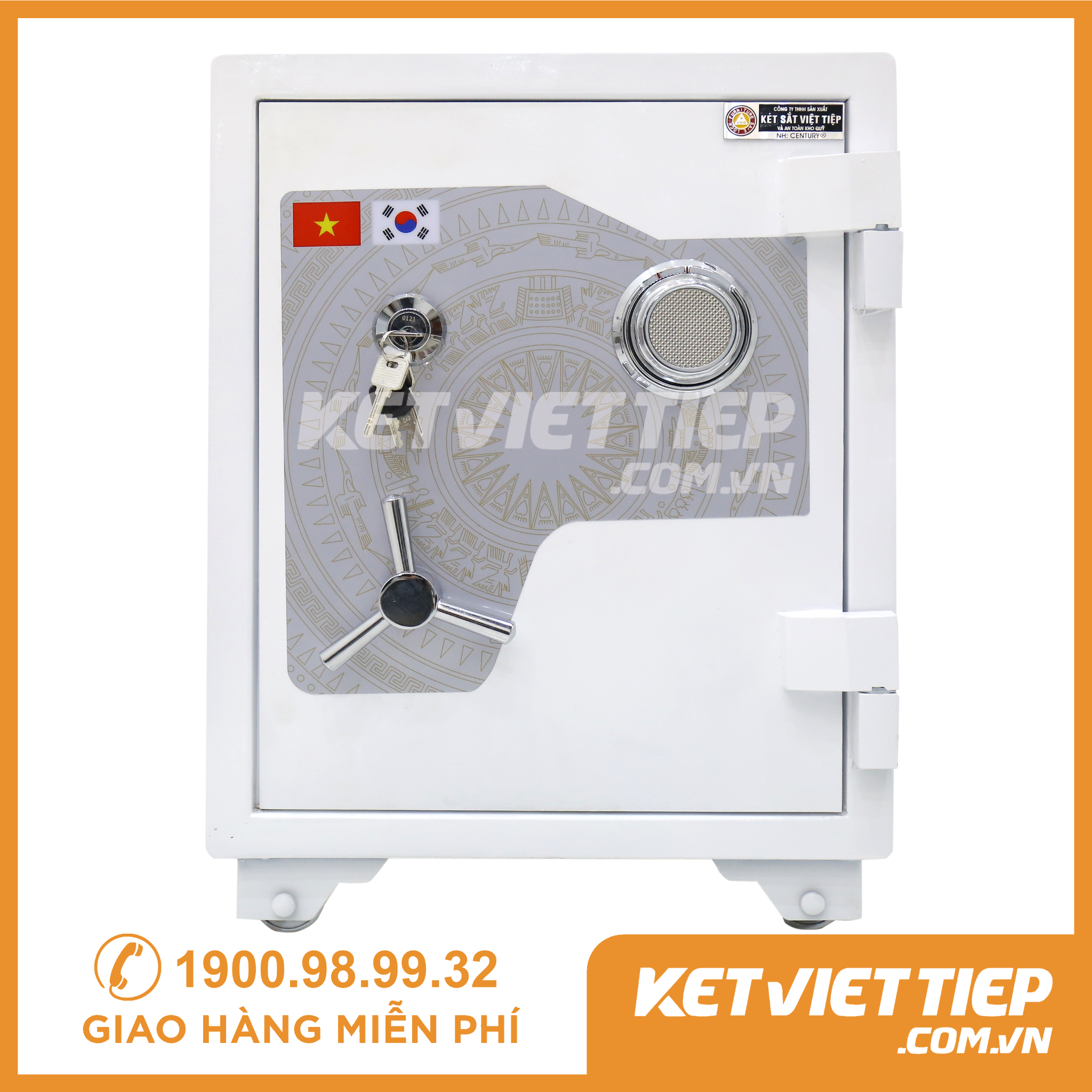 Két sắt siêu cường Việt Tiệp KVTSC168 Khóa cơ