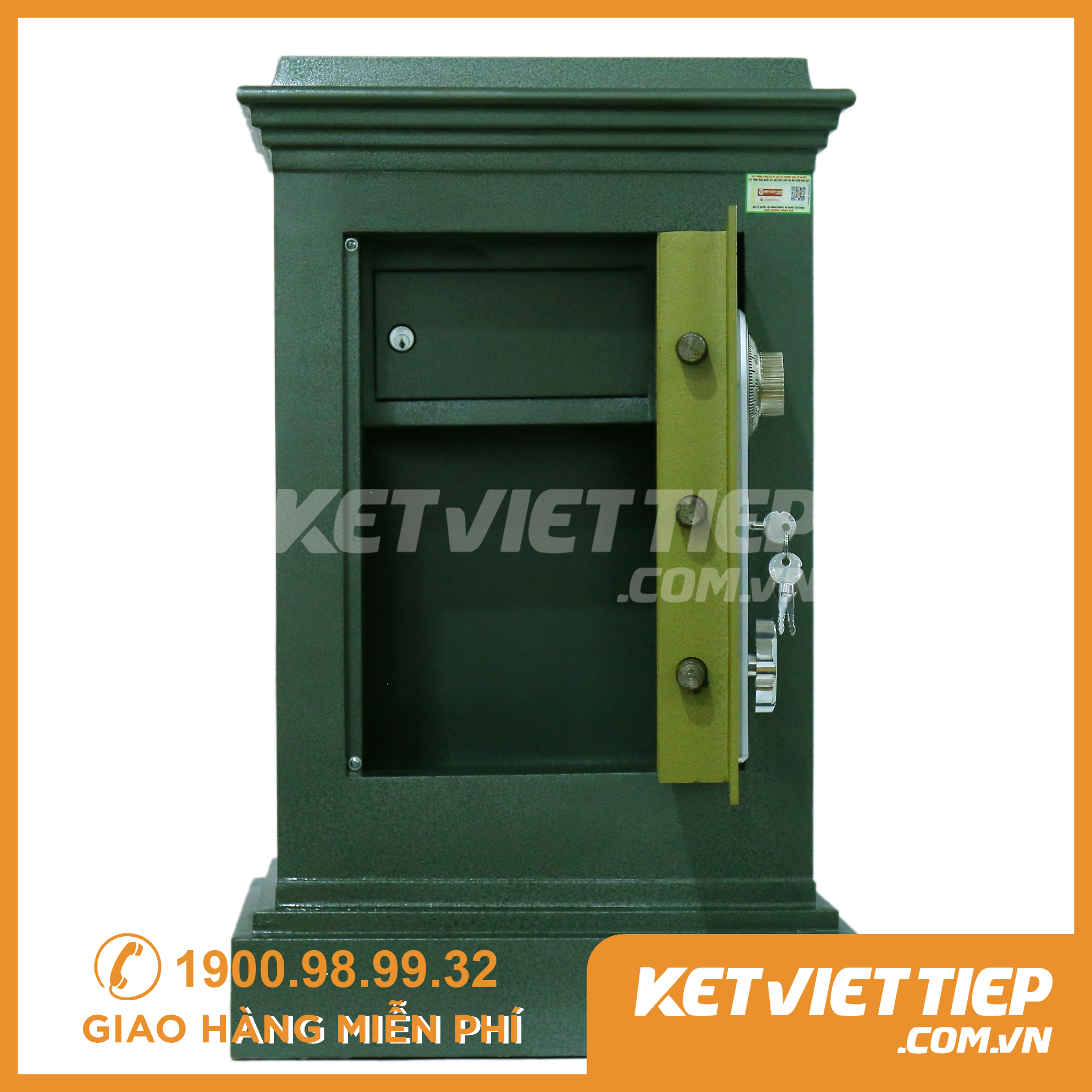 Két Sắt Việt Tiệp KVT140KC Khóa Cơ