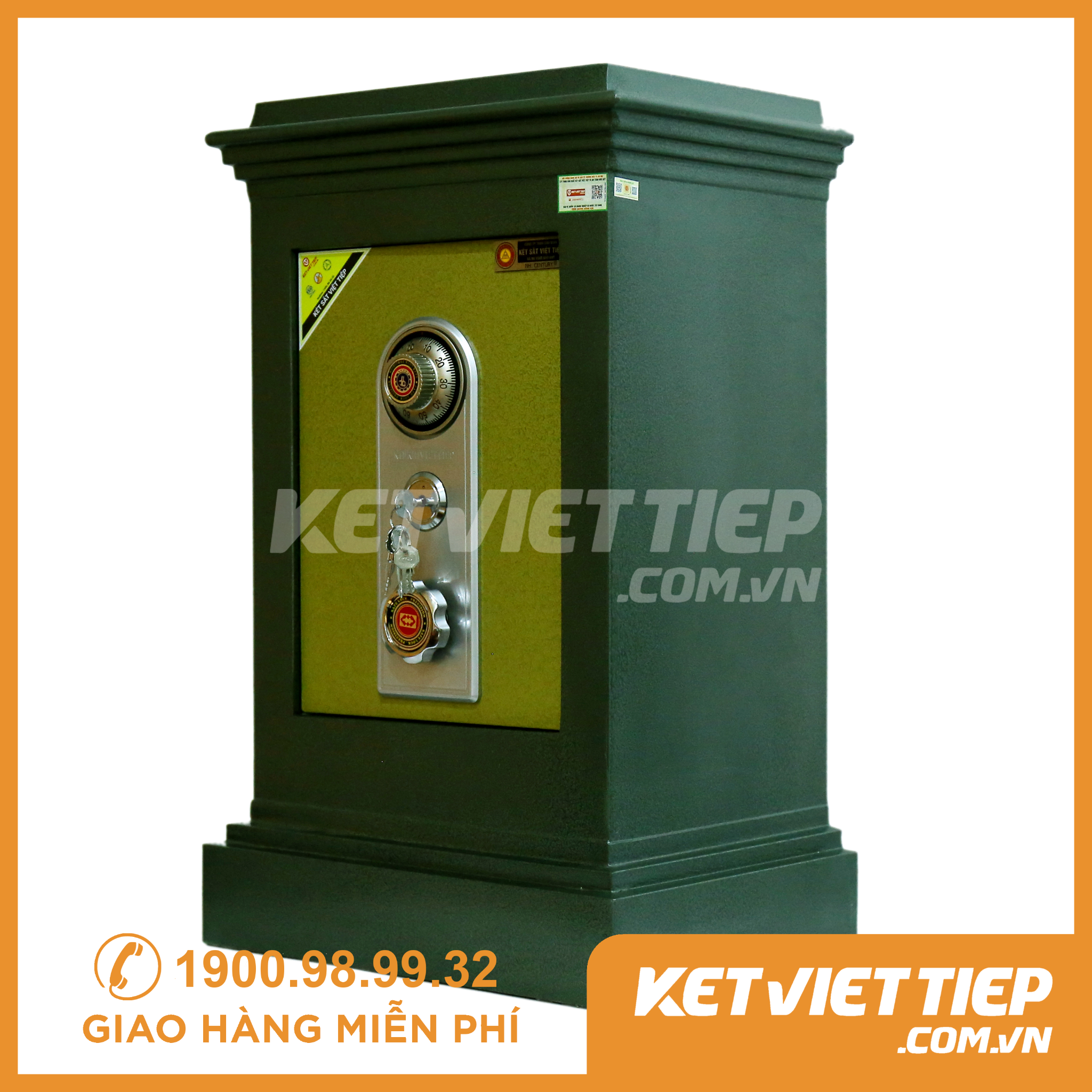 Két Sắt Việt Tiệp KVT140KC Khóa Cơ