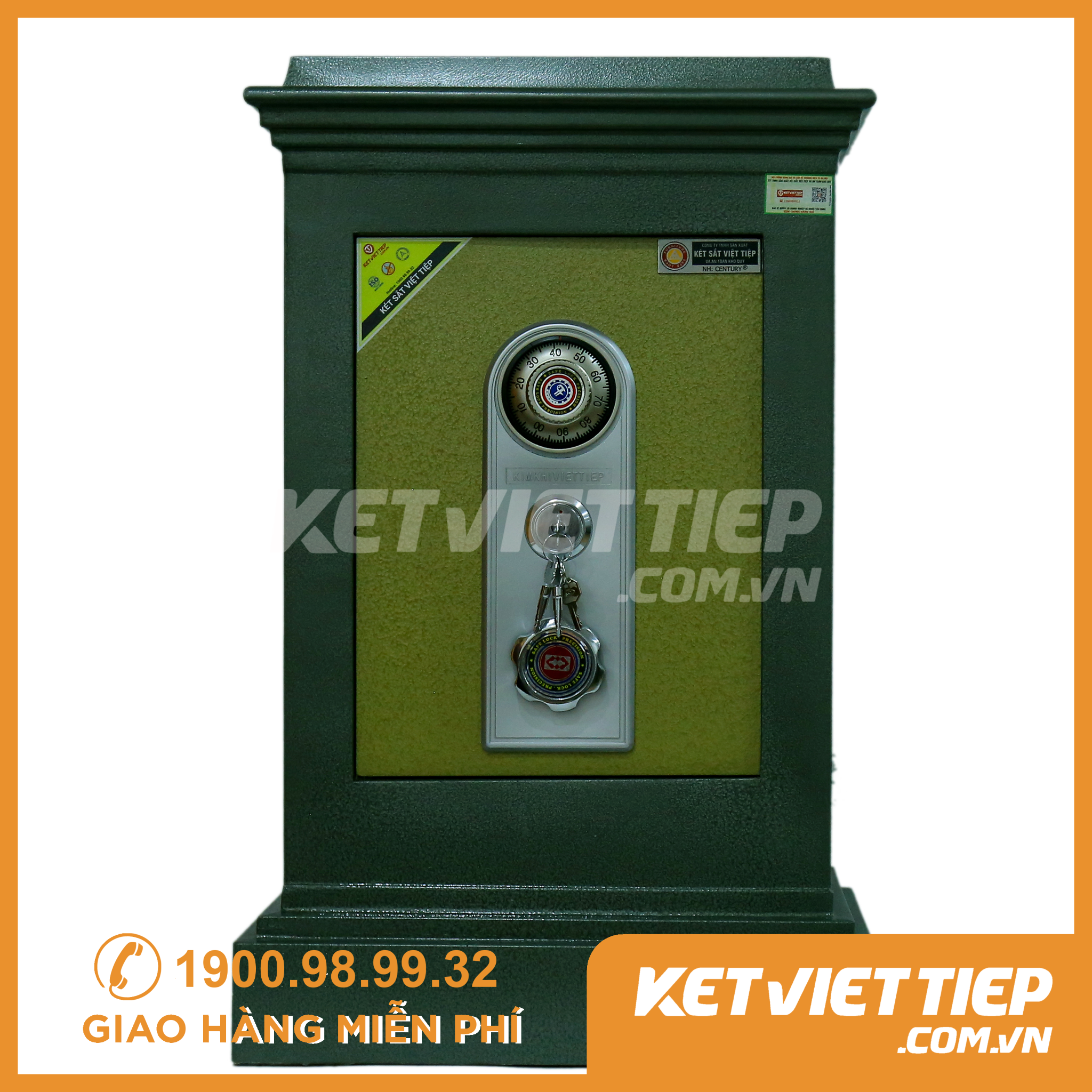 Két Sắt Việt Tiệp KVT140KC Khóa Cơ