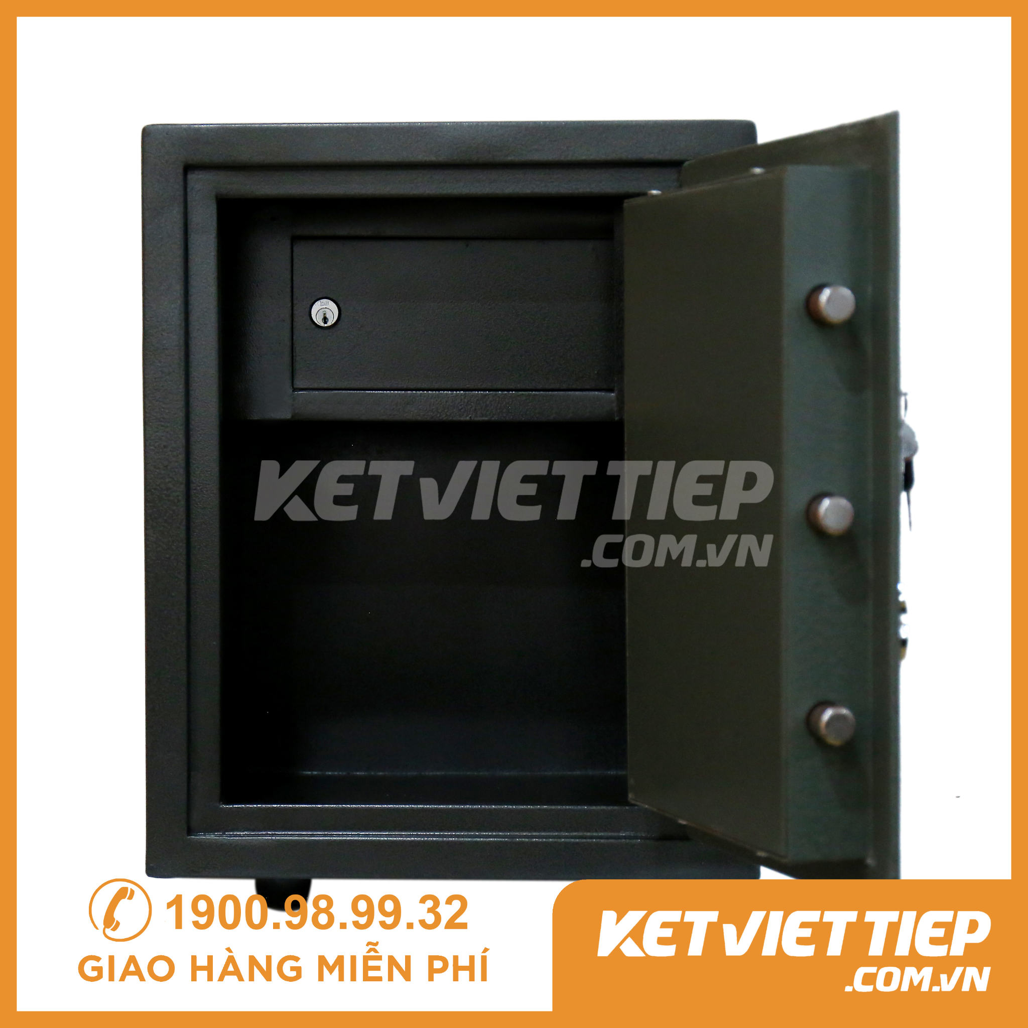 Két Sắt Việt Tiệp chính hãng Đúc Đặc chống cháy K41 Khóa Cơ