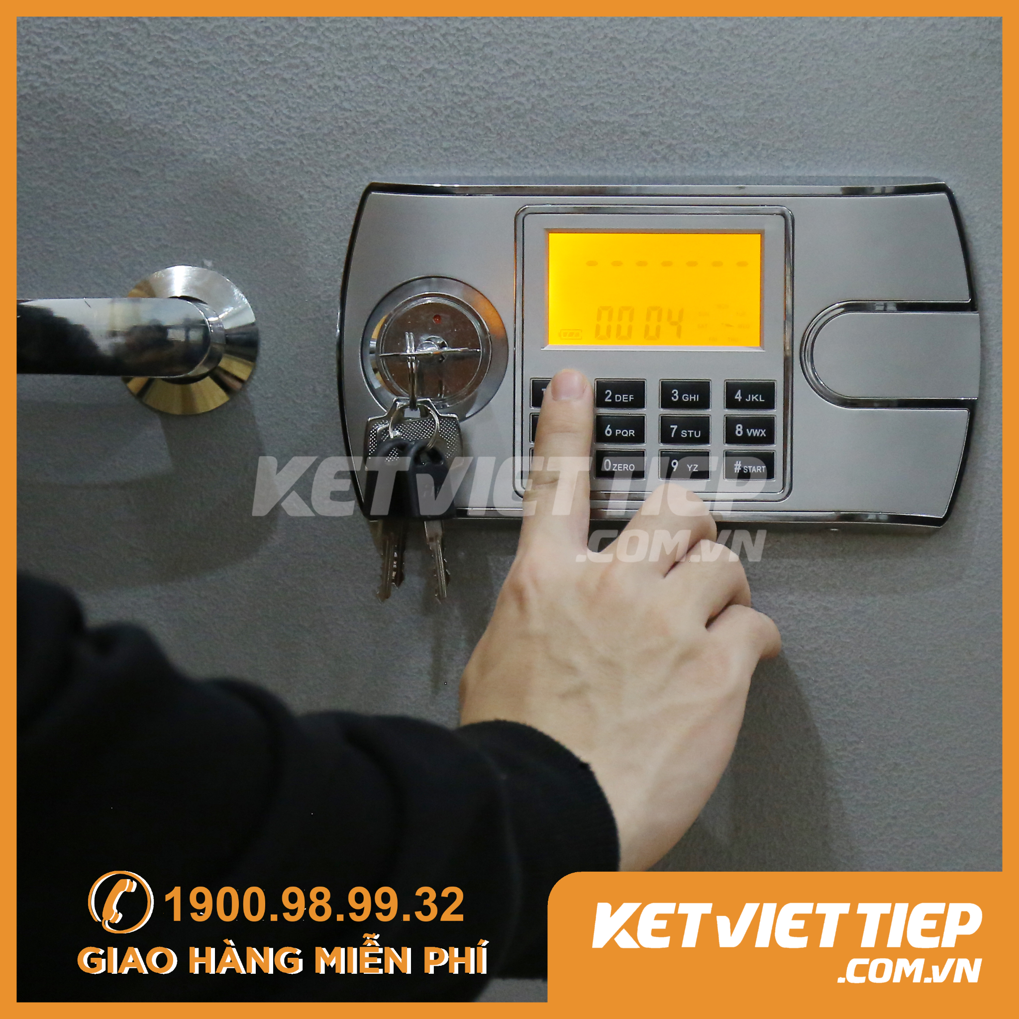 Két Sắt Việt Tiệp K45 BLN  Điện Tử Chống Cháy