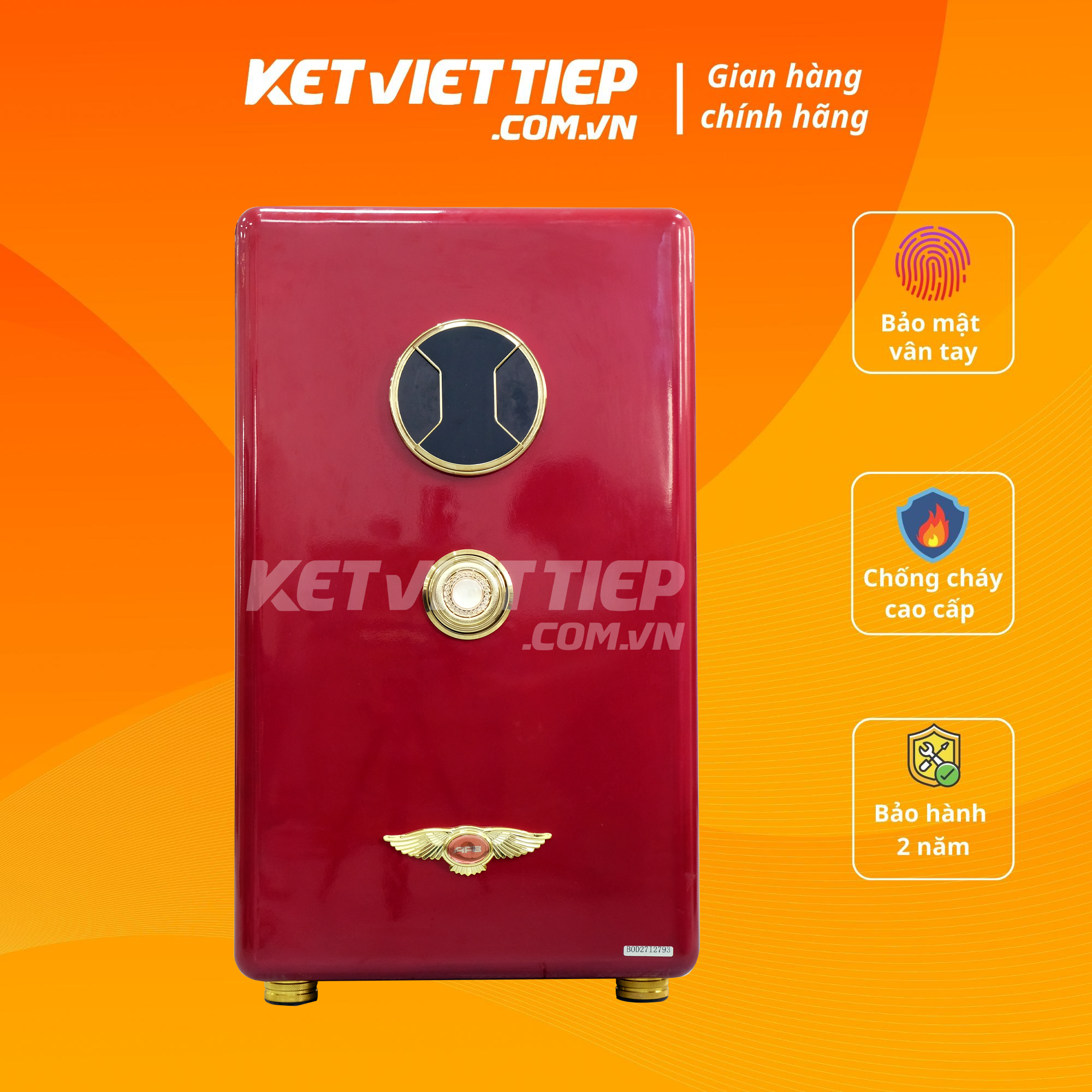 Két Sắt Aifeibao Khoá Vân Tay, Điện Tử 80-ALS