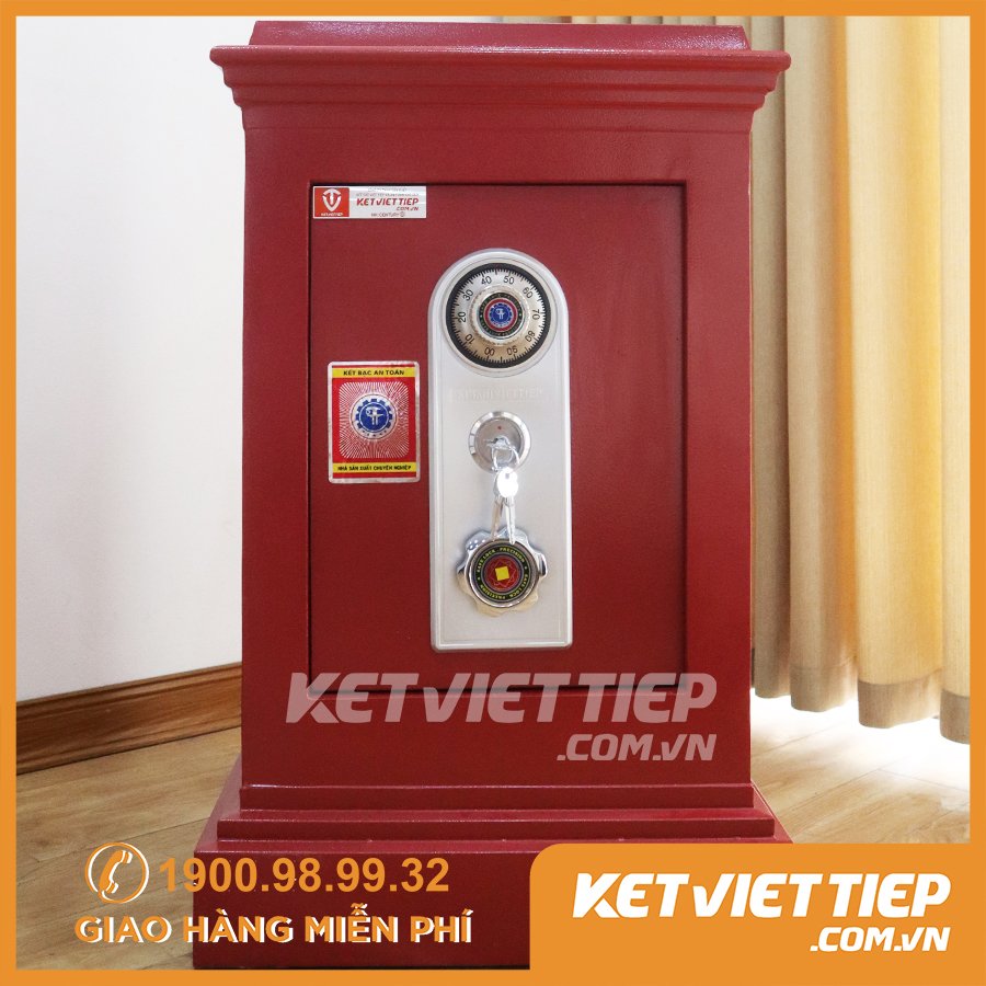 Két Sắt Công Đức Có Khe Bỏ Tiền CĐ44 Khóa Cơ