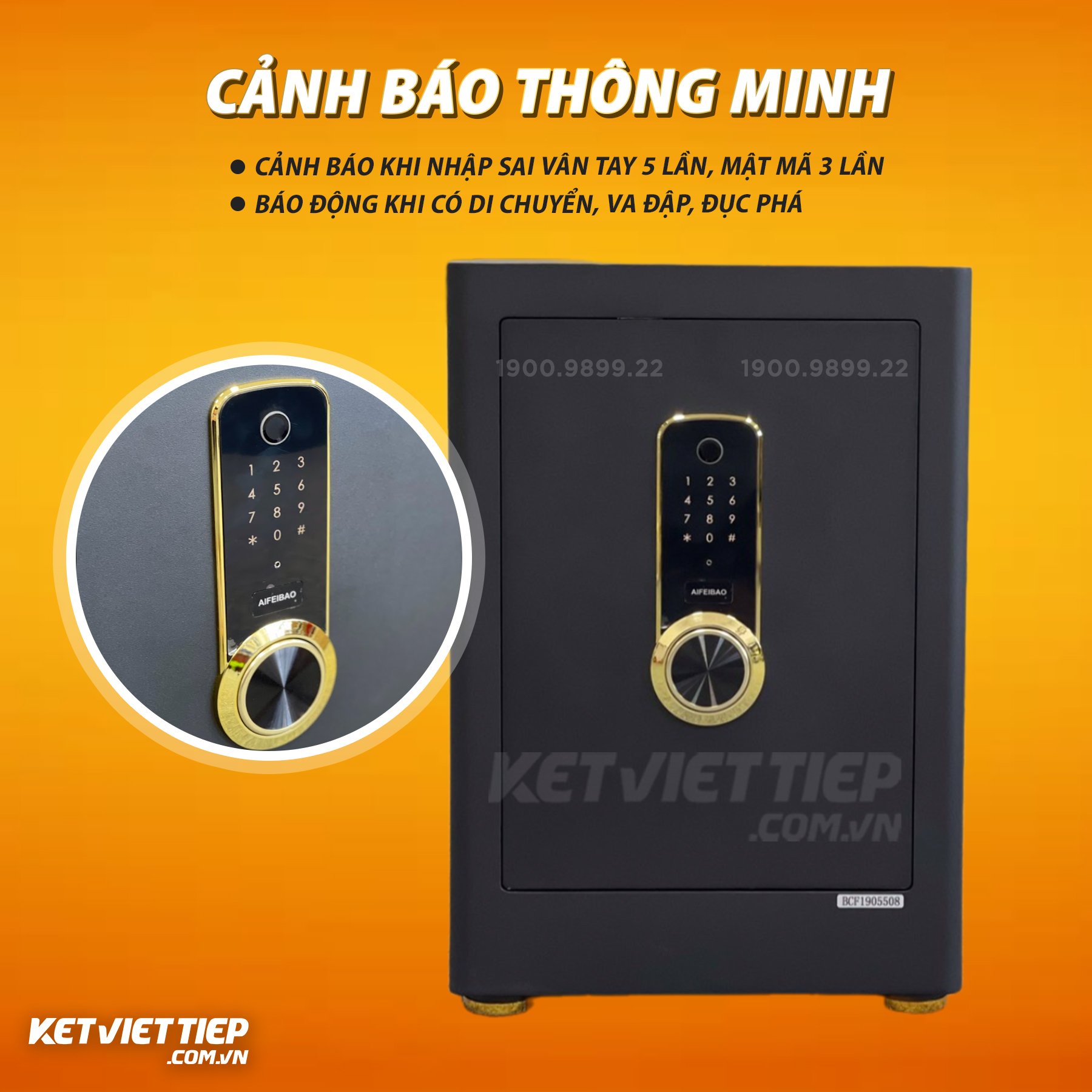 Két sắt nhập khẩu thông minh Aifeibao HK-M/D-55AS