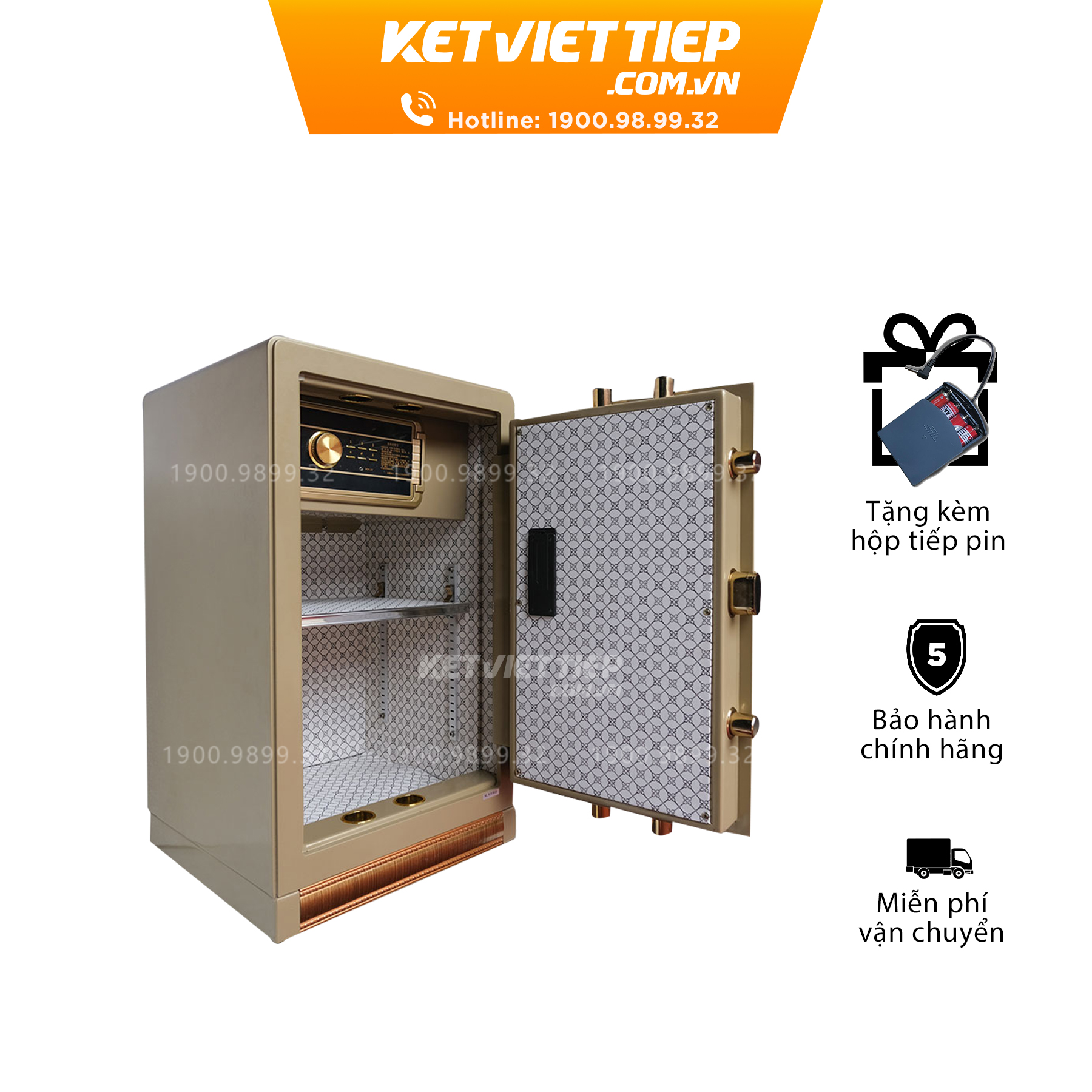 Két sắt nhập khẩu đúc đặc Aifeibao 80tg vân tay điện tử