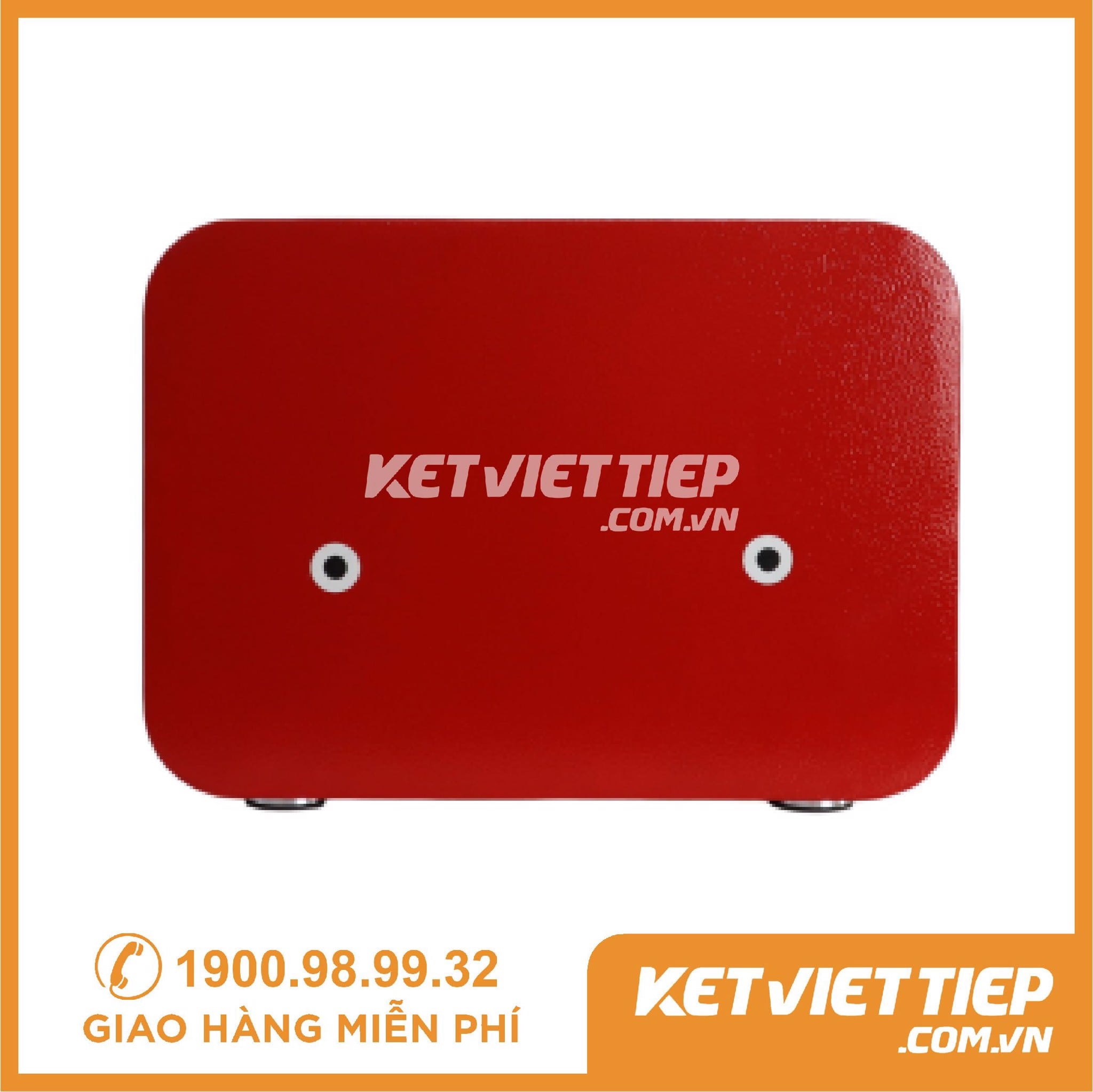 Két Sắt Mini Vân Tay Khách Sạn  VT25S Đỏ Cài Đặt 30 vân tay