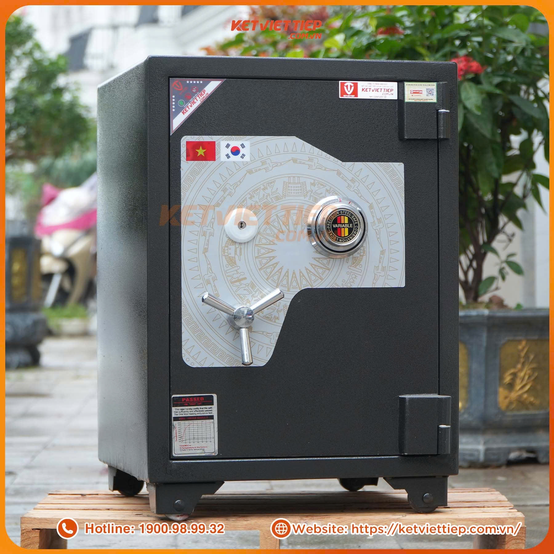 Két sắt Việt Tiệp siêu cường KVTSC135 khóa cơ đổi mã