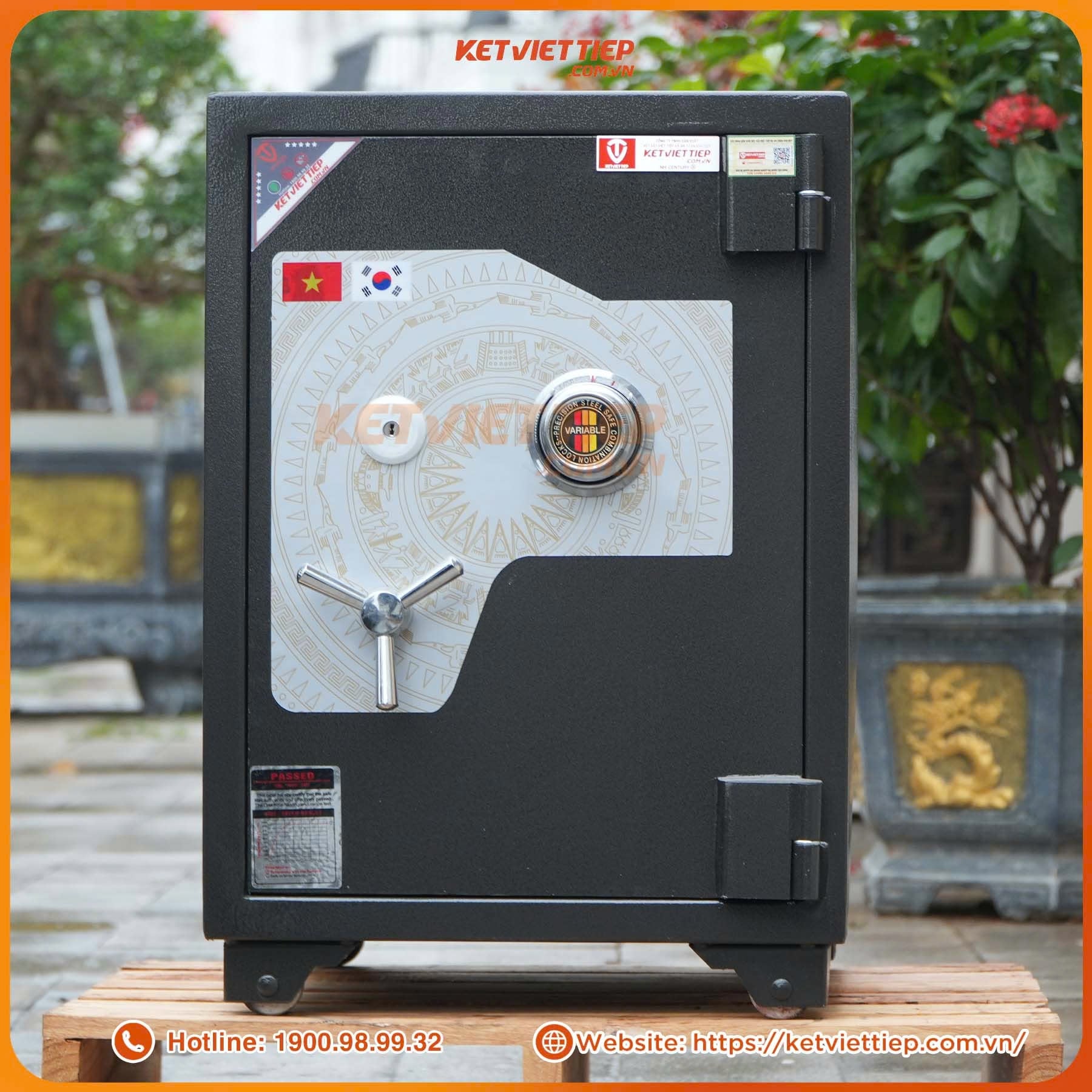 Két sắt Việt Tiệp siêu cường KVTSC135 khóa cơ đổi mã