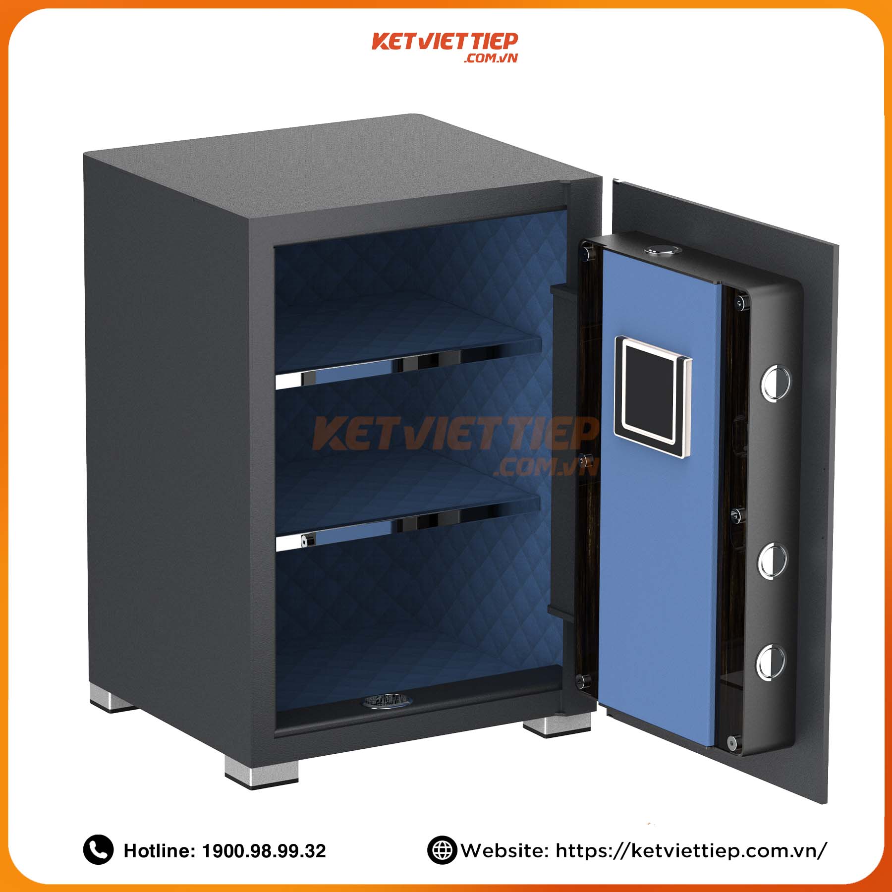 Két sắt nhập khẩu thông minh cao cấp Philips SBX202 6C0 Khóa bảo mật vân tay điện tử, Khung thép Carbon