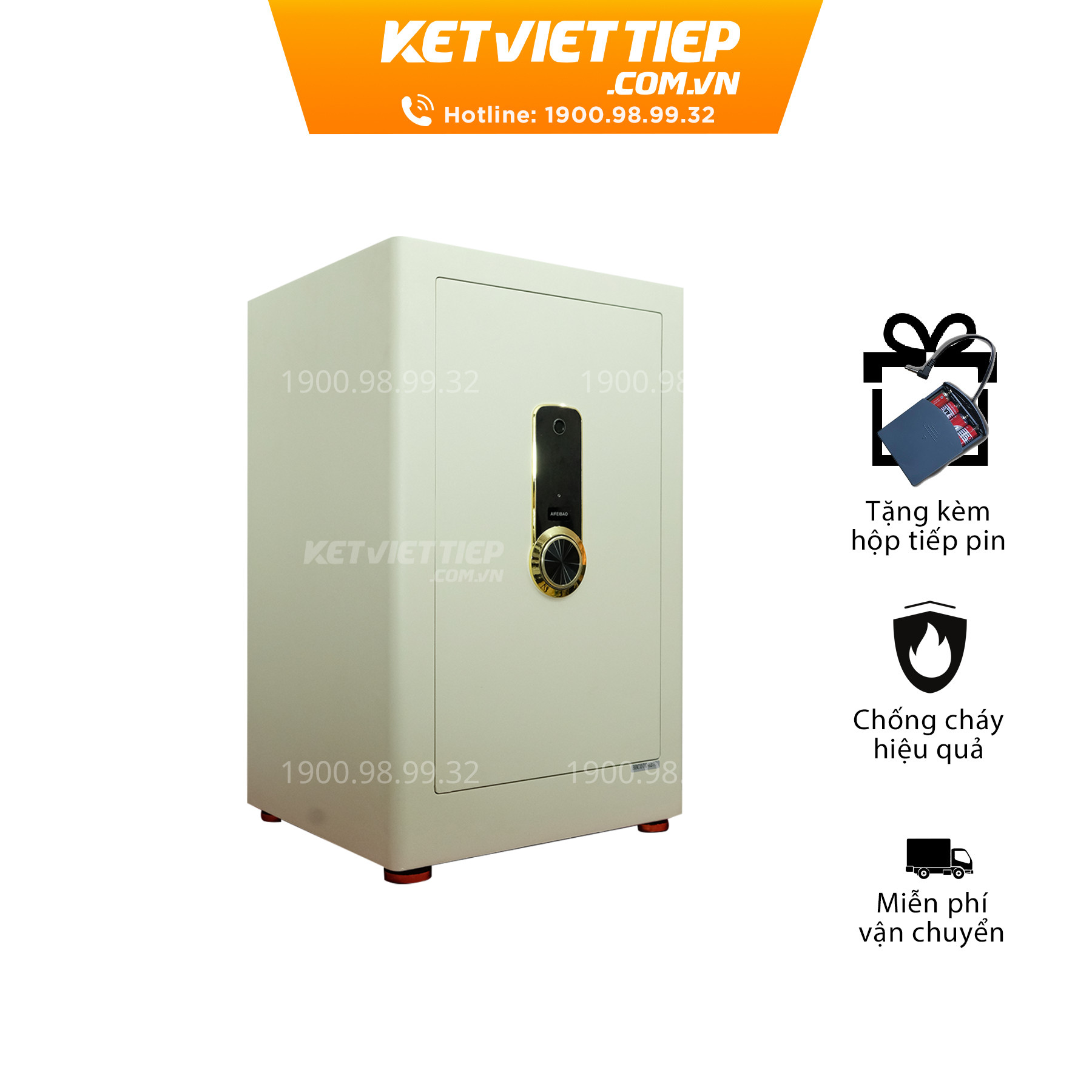 Két sắt nhập khẩu thông minh Aifeibao HK-M/D-70-AS nội thất bọc da cao cấp