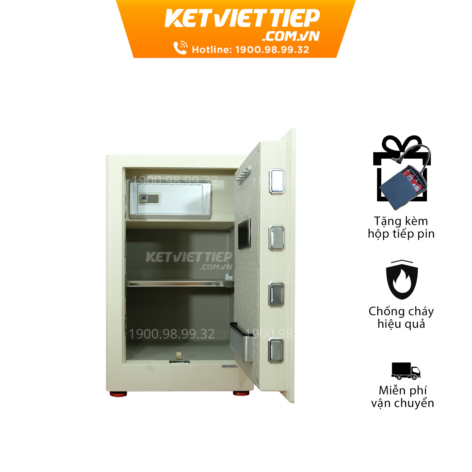 Két sắt nhập khẩu thông minh Aifeibao HK-M/D-70-AS nội thất bọc da cao cấp