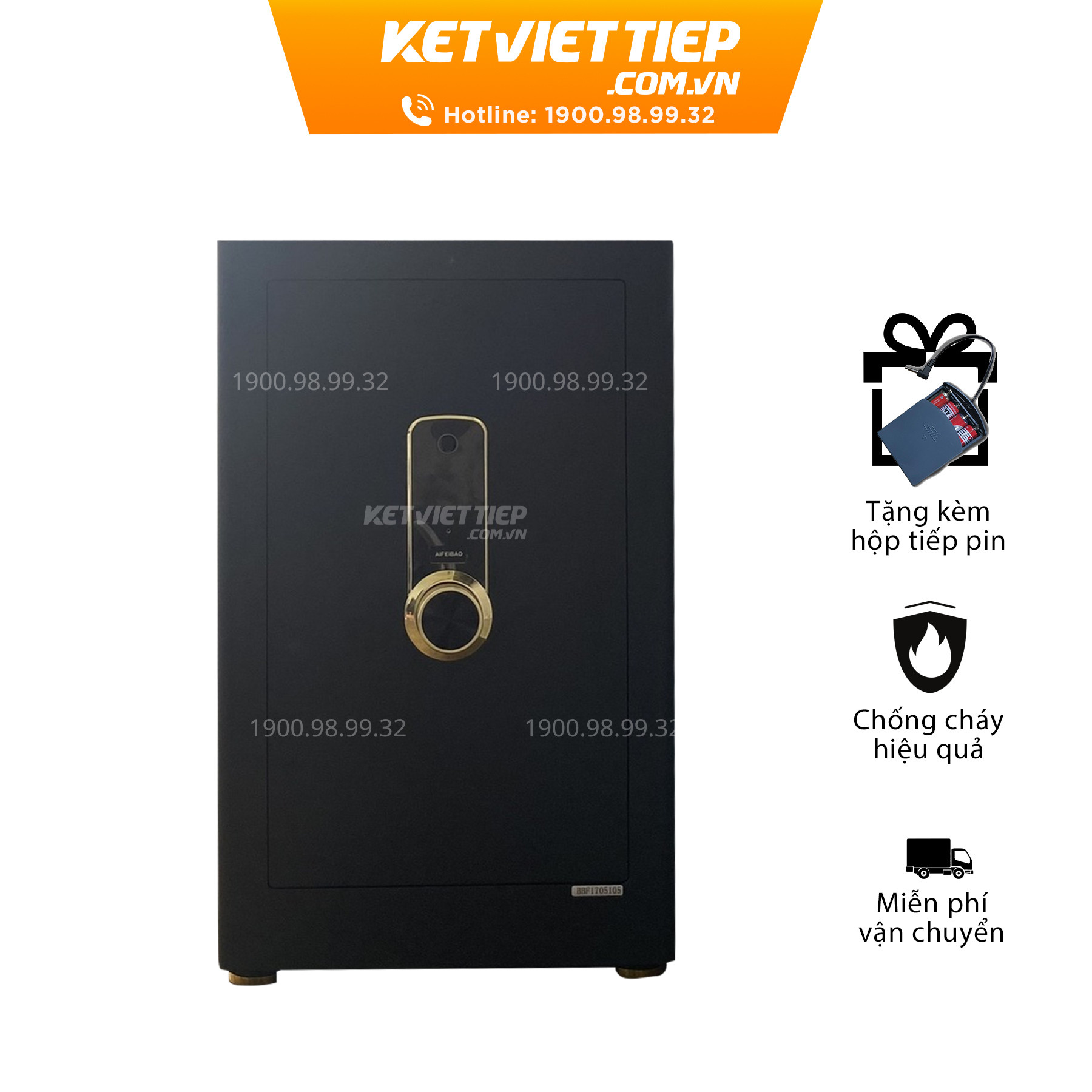 Két sắt nhập khẩu thông minh Aifeibao HK-M/D-70-AS nội thất bọc da cao cấp