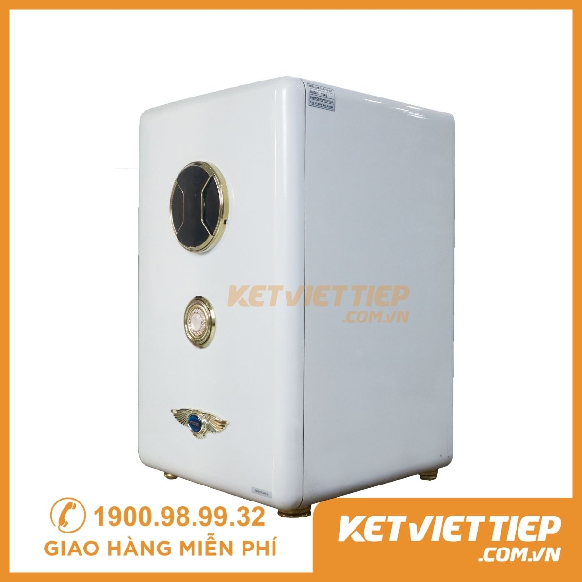 Két Sắt Aifeibao Khoá Vân Tay, Điện Tử 70-ALS Trắng