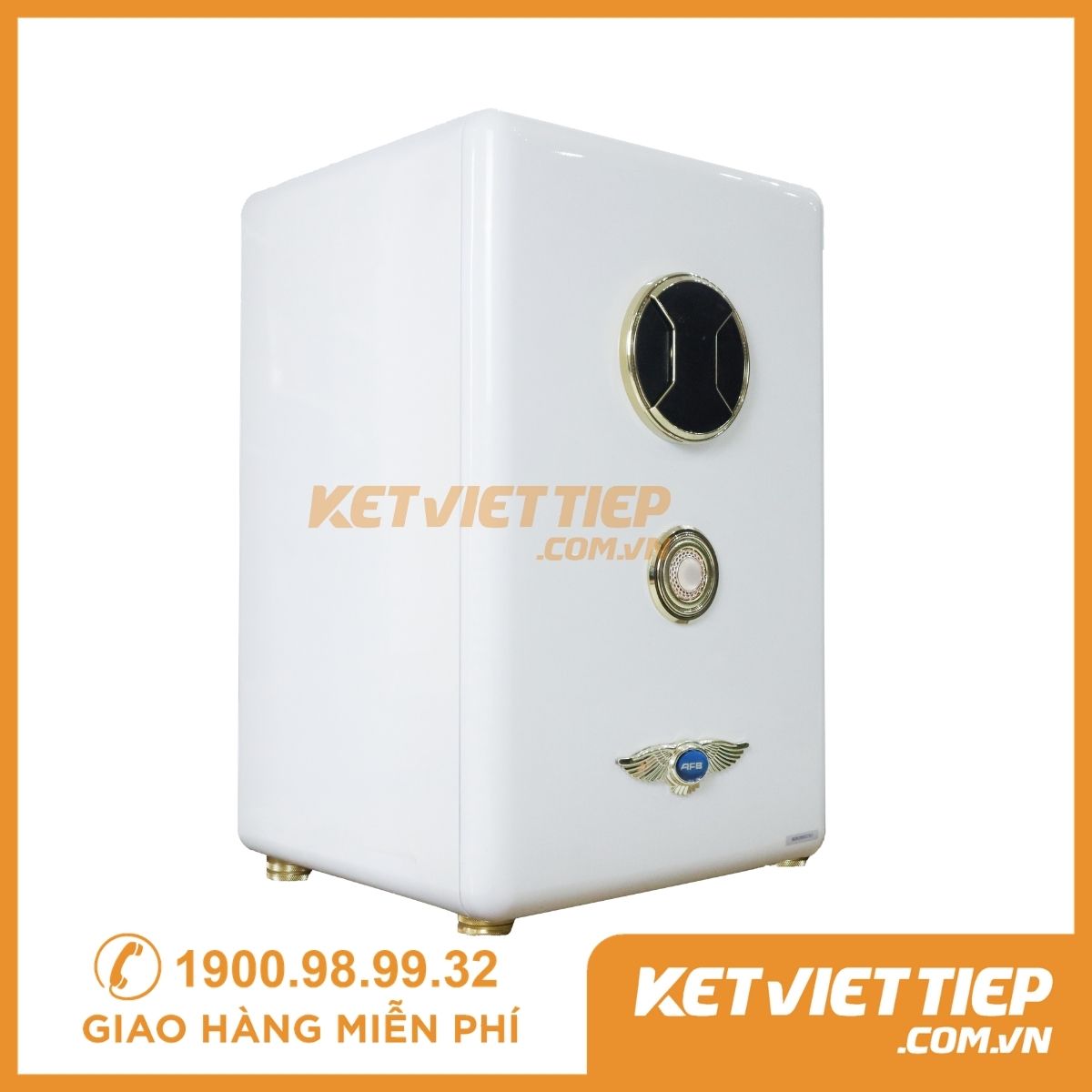 Két Sắt Aifeibao Khoá Vân Tay, Điện Tử 70-ALS Trắng