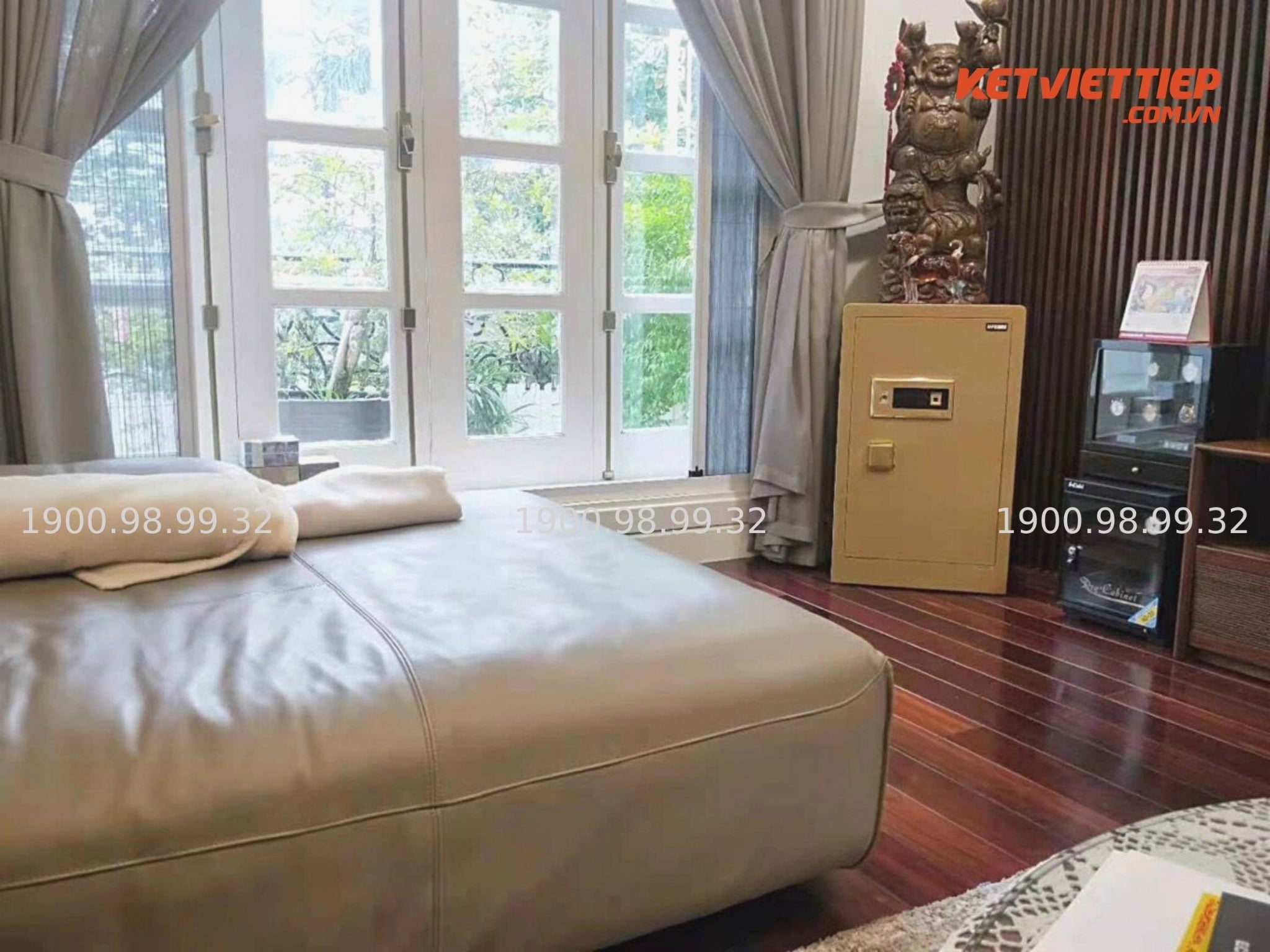 Két Sắt Vân Tay Điện Tử Aifeibao HK-M/D-80-BL công nghệ Đức