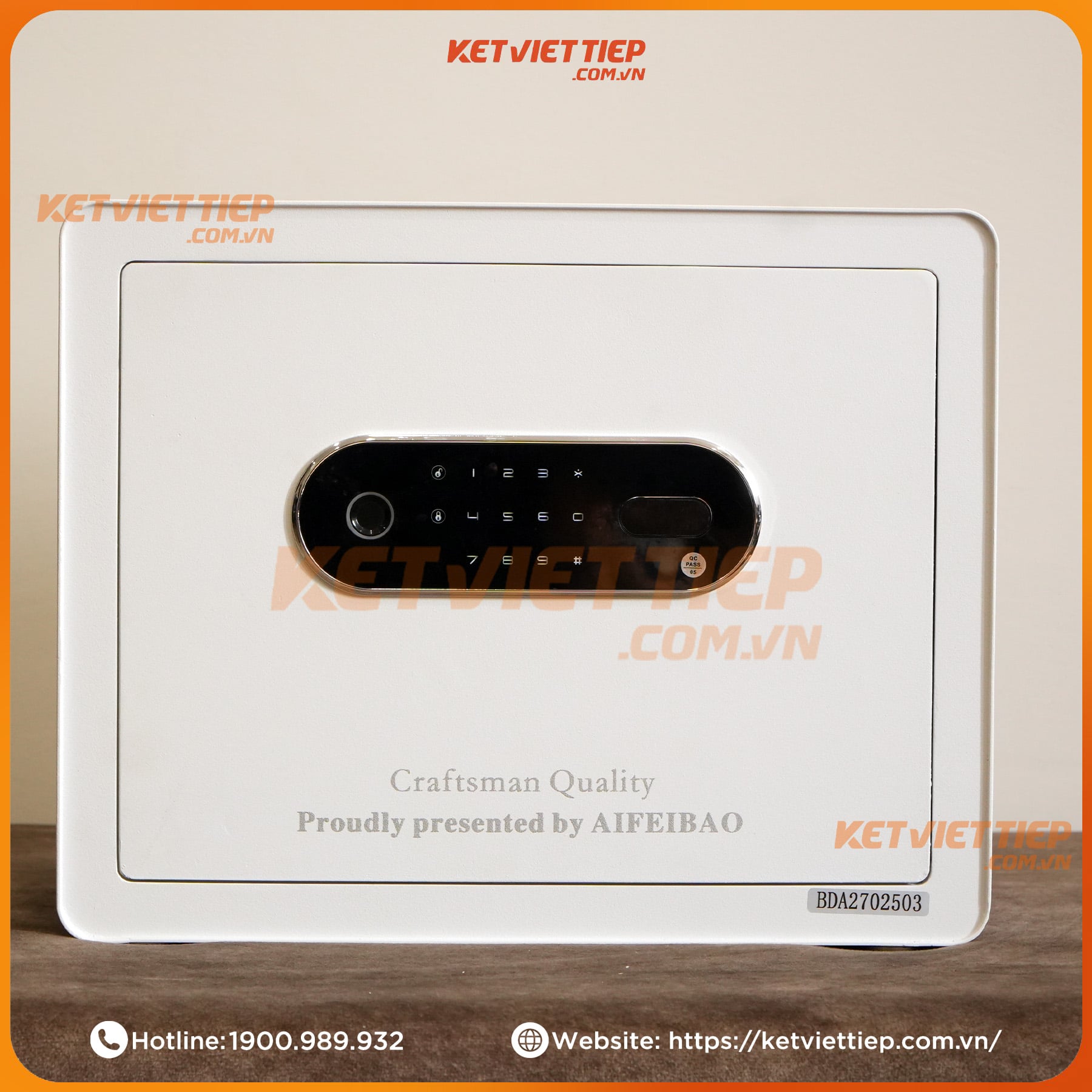 Két sắt mini thông minh Aifeibao KV316 vân tay điện tử