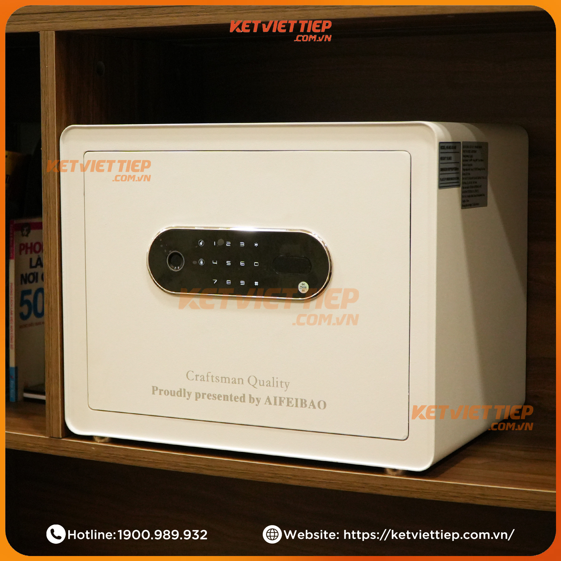 Két sắt mini thông minh Aifeibao KV316 vân tay điện tử