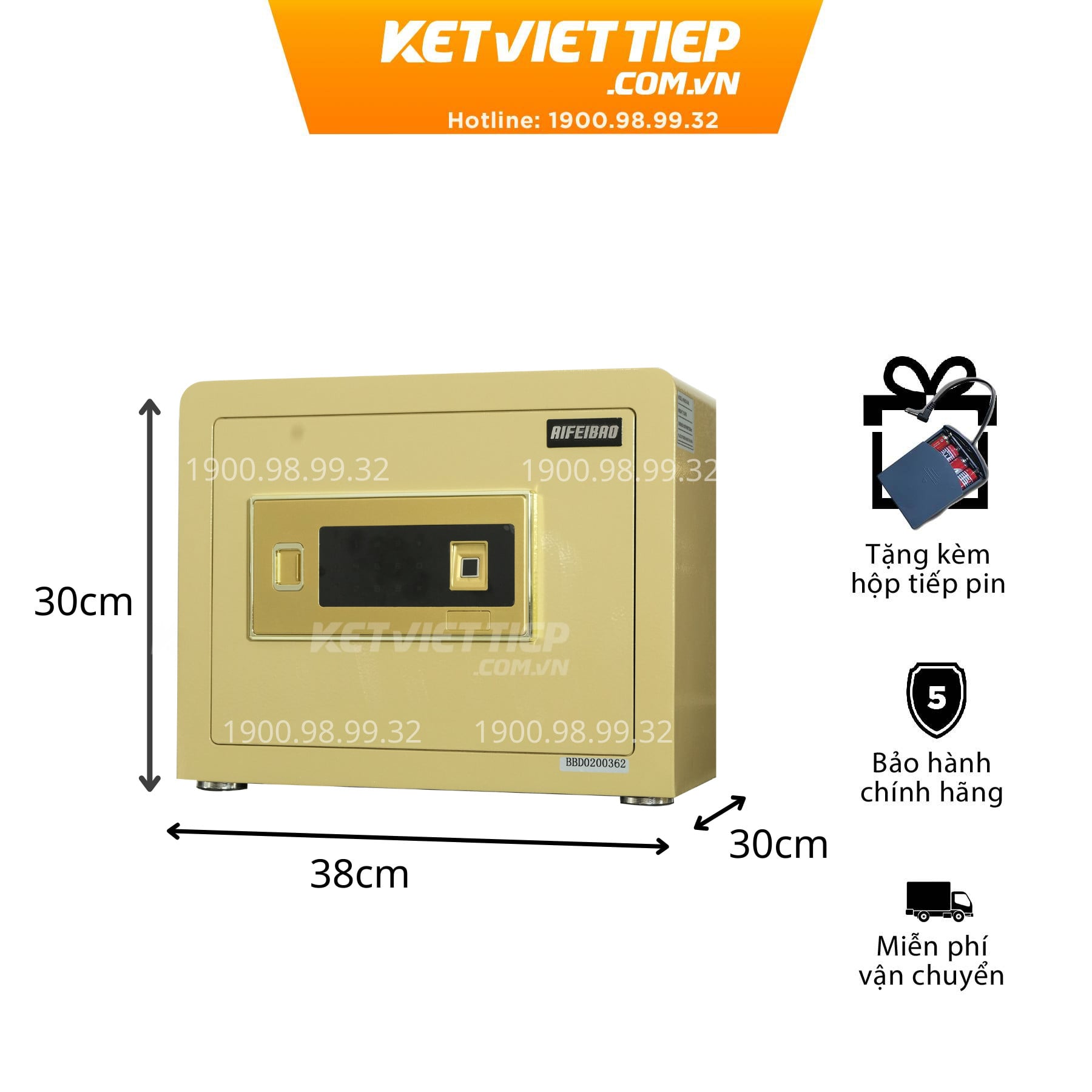 Két Sắt Mini Nhập Khẩu Aifeibao HK-M/D-35-BL