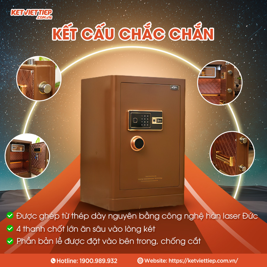 Két sắt Bofa BF-V-80BS2 Công Nghệ Khóa Vân Tay Điện Tử