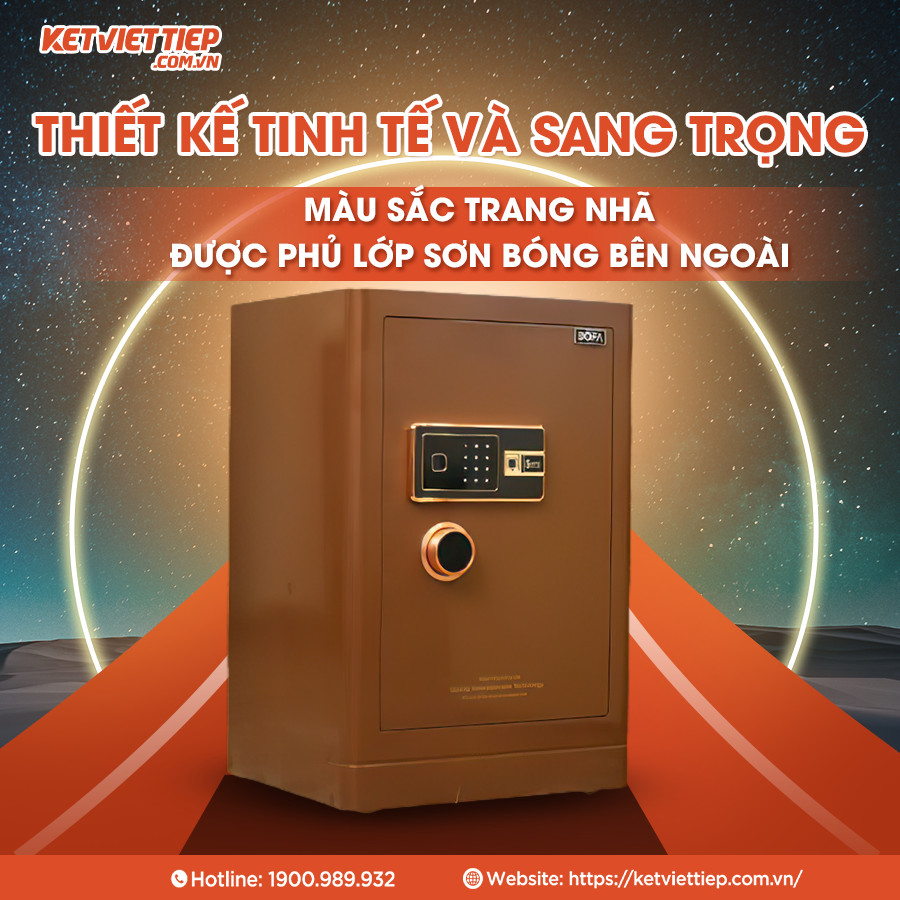 Két sắt Bofa BF-V-80BS2 Công Nghệ Khóa Vân Tay Điện Tử