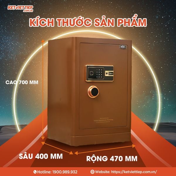 Két sắt Bofa BF-V-70BS2 Công Nghệ Đức Vân Tay Điện Tử, Kết Nối App