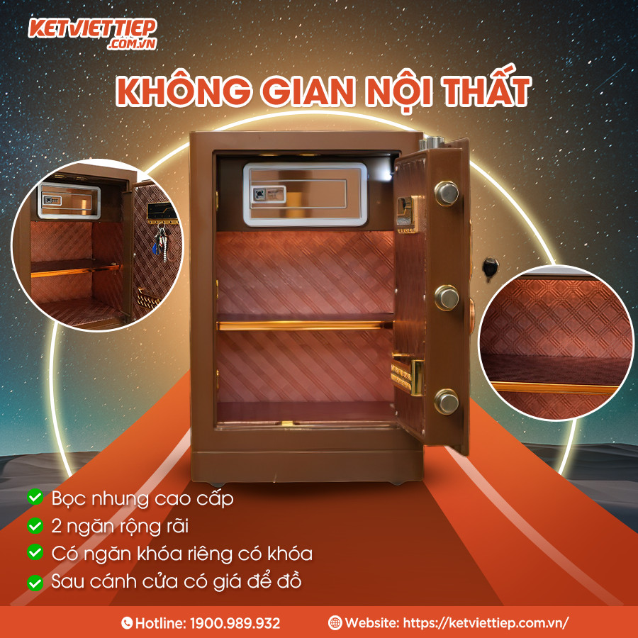 Két sắt Bofa BF-V-80BS2 Công Nghệ Khóa Vân Tay Điện Tử