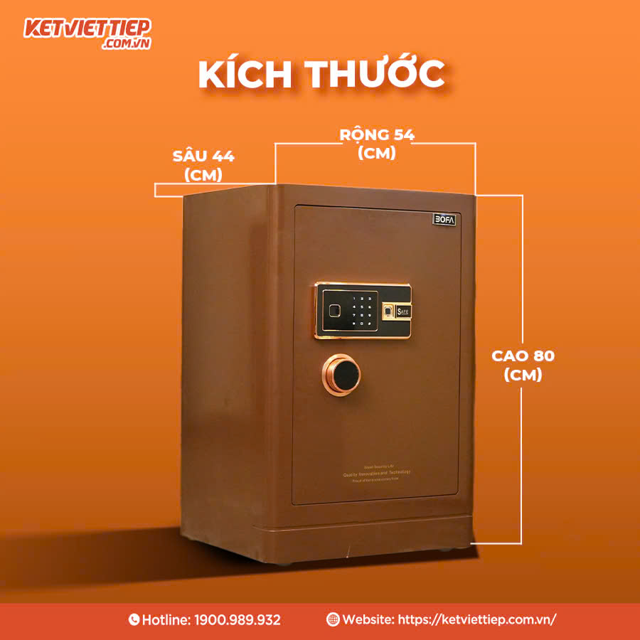 Két sắt Bofa BF-V-80BS2 Công Nghệ Khóa Vân Tay Điện Tử