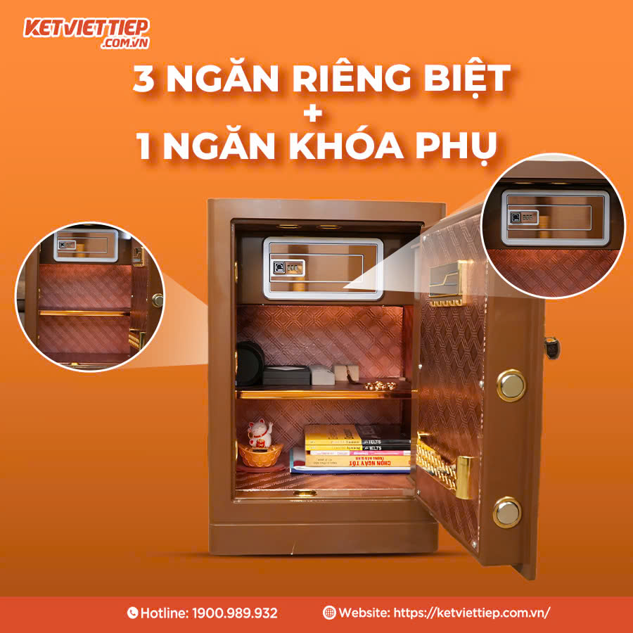 Két sắt Bofa BF-V-70BS2 Công Nghệ Vân Tay Điện Tử, Kết Nối App