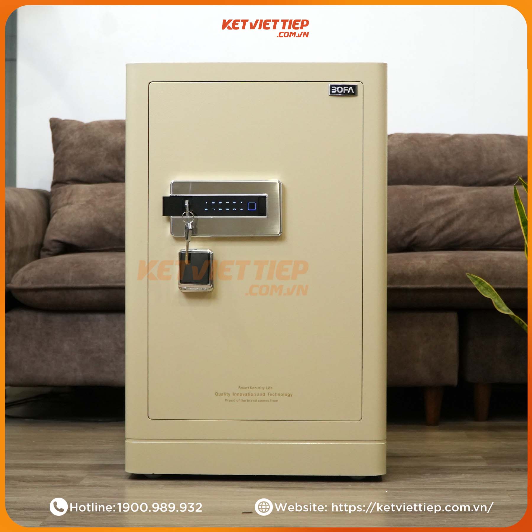 Két sắt Bofa FDG-A1/D-80 Khóa Vân Tay Điện Tử