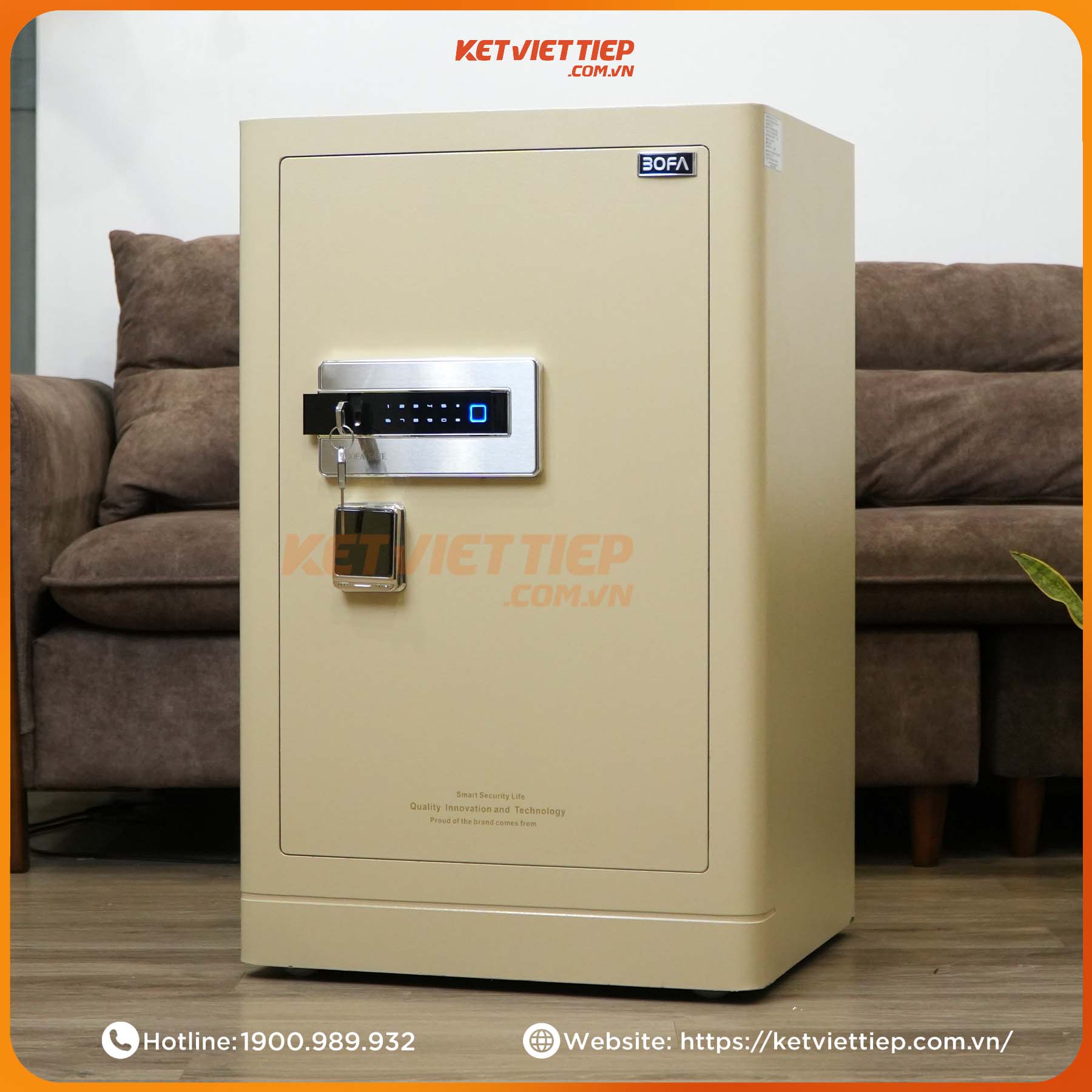 Két sắt Bofa FDG-A1/D-80 Khóa Vân Tay Điện Tử