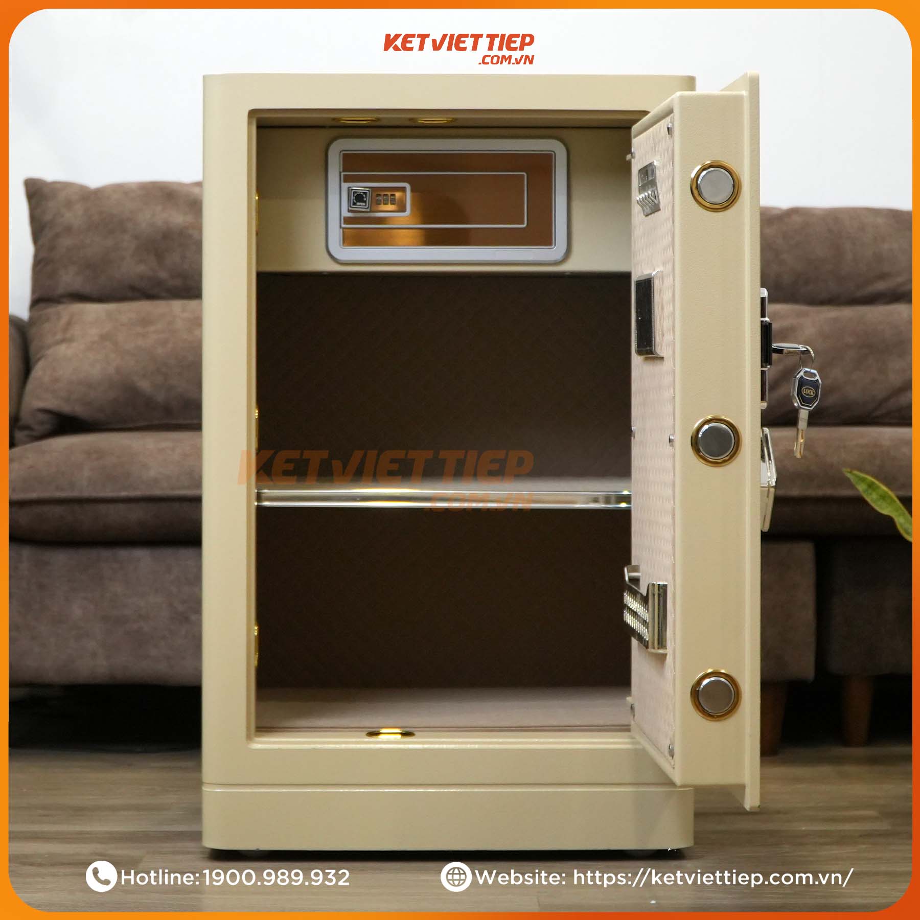 Két sắt Bofa FDG-A1/D-80 Khóa Vân Tay Điện Tử