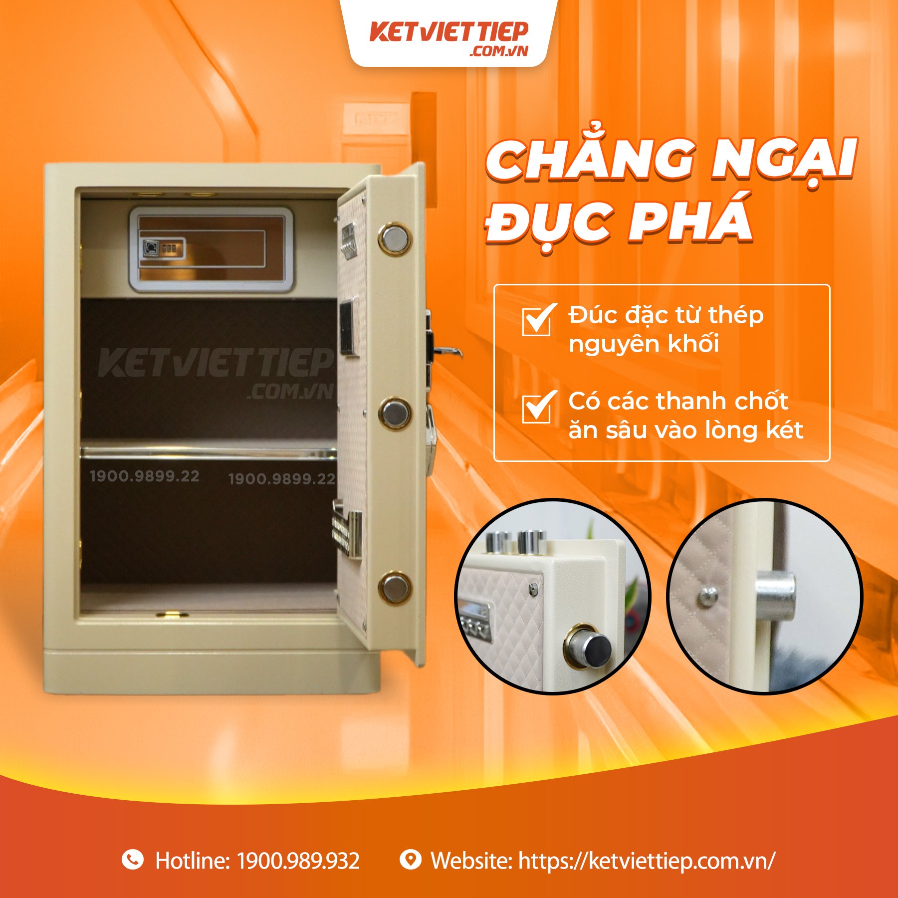 Két sắt Bofa FDG-A1/D-80 Khóa Vân Tay Điện Tử