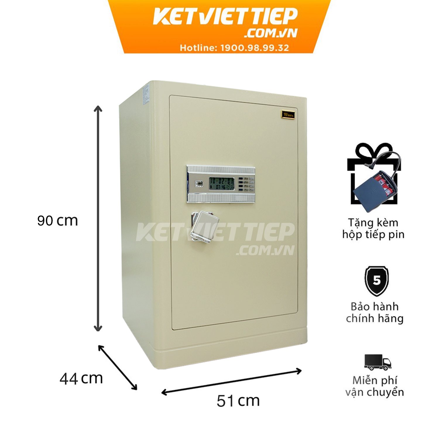Két sắt Bofa FDG-A1/D-90 Khóa vân tay điện tử